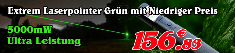 Laserpointer Grün 5000mW wasserdicht günstig