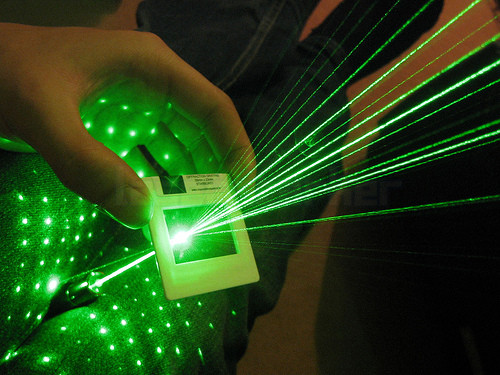 5000mW super laserpointer grun