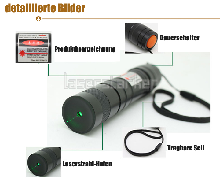 500mW Laserpointer Grün