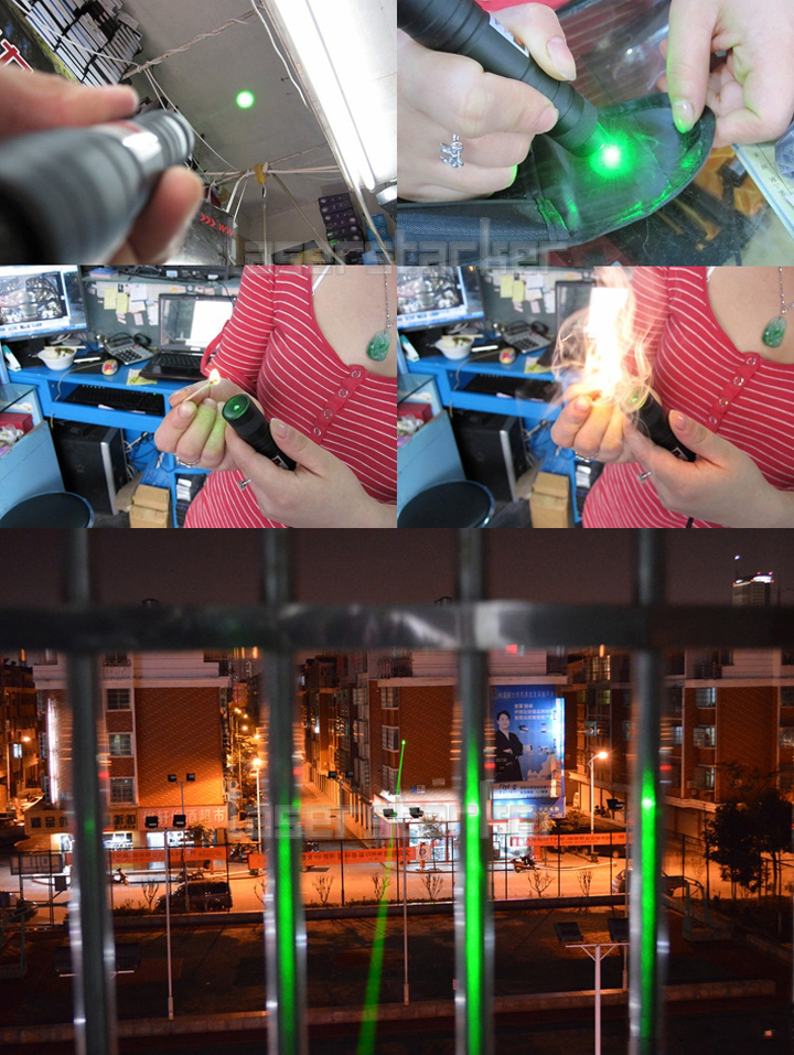 Laserpointer 3000mW Grün extrem stark