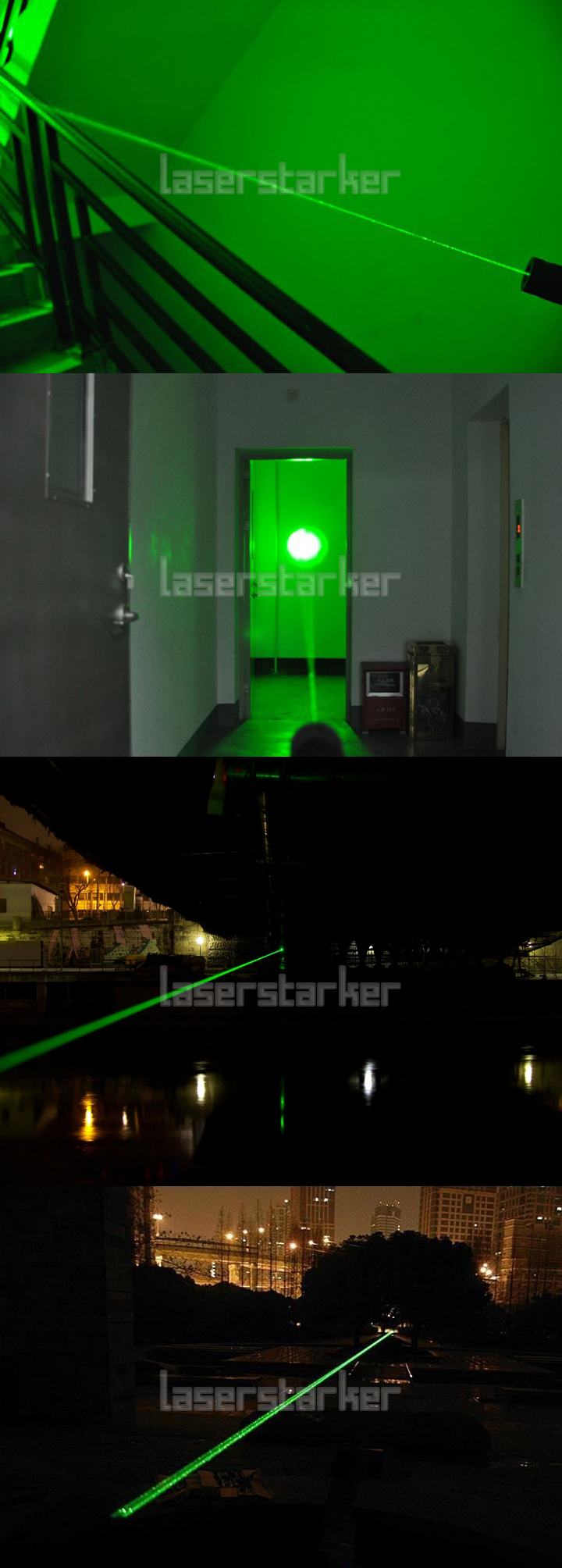 extrem Laserpointer 3000mW Grün fokussierbar