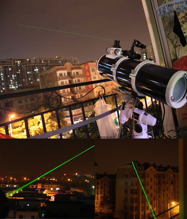 Astronomie Laserpointer Grün mit 2000m Reichweite
