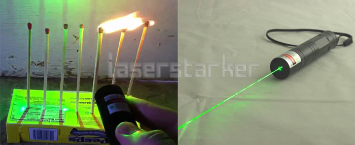 Grüner Laserpointer 200mW brennen