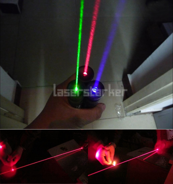 Laserpointer Rot Streichholz anzünden