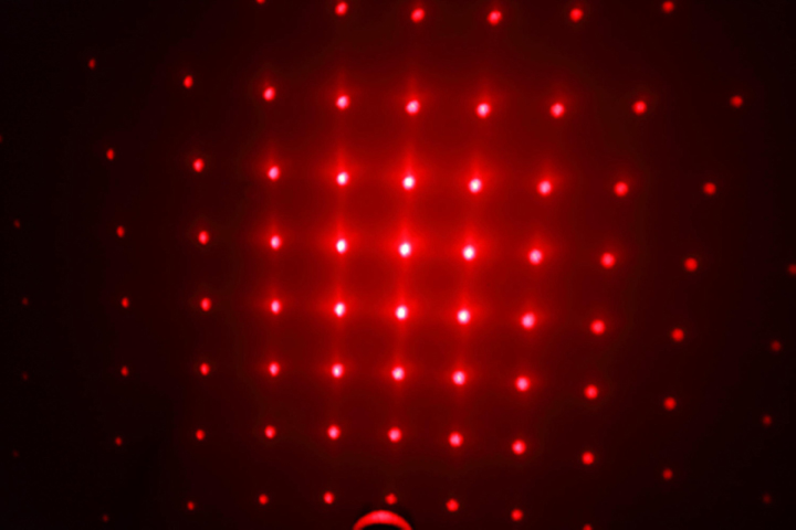 Laserpointer 50mW Rot mit Aufsätze