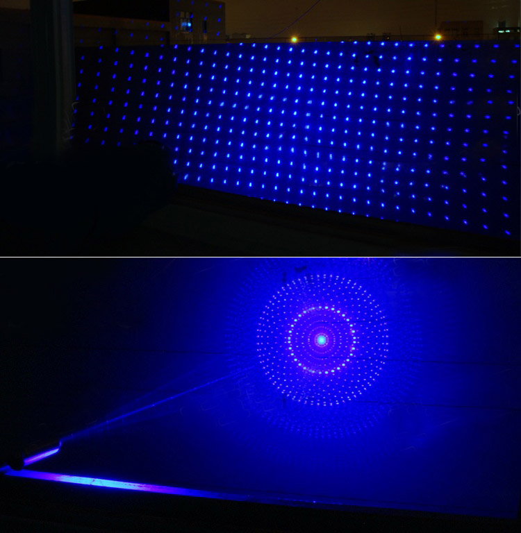 Blauer Laserpointer 2000mW hochwertig mit Robustes Metallgehäuse