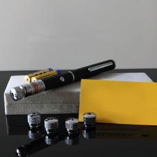 Grünen Laserpointer Stift 10mW mit Aufsätzen kaufen